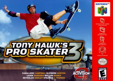 Tony Hawk's Pro Skater 3 (USA) box cover front